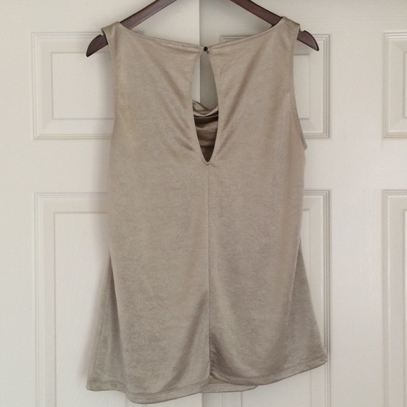 Gold Metallic Sleeveless Banana Republic Top - Picture 2 of 7